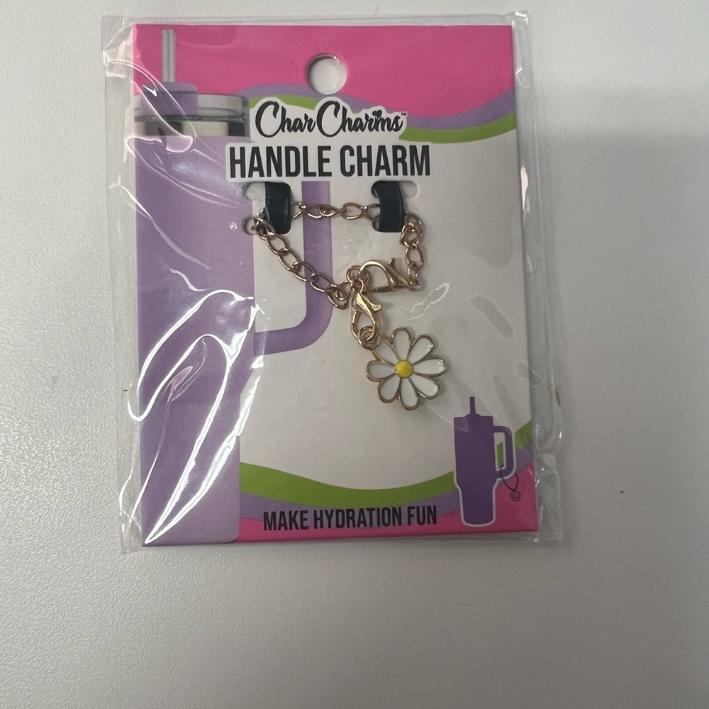 Stanley / water bottle handle charm accessory DAISY FLOWER ✨🌸NEVER USED